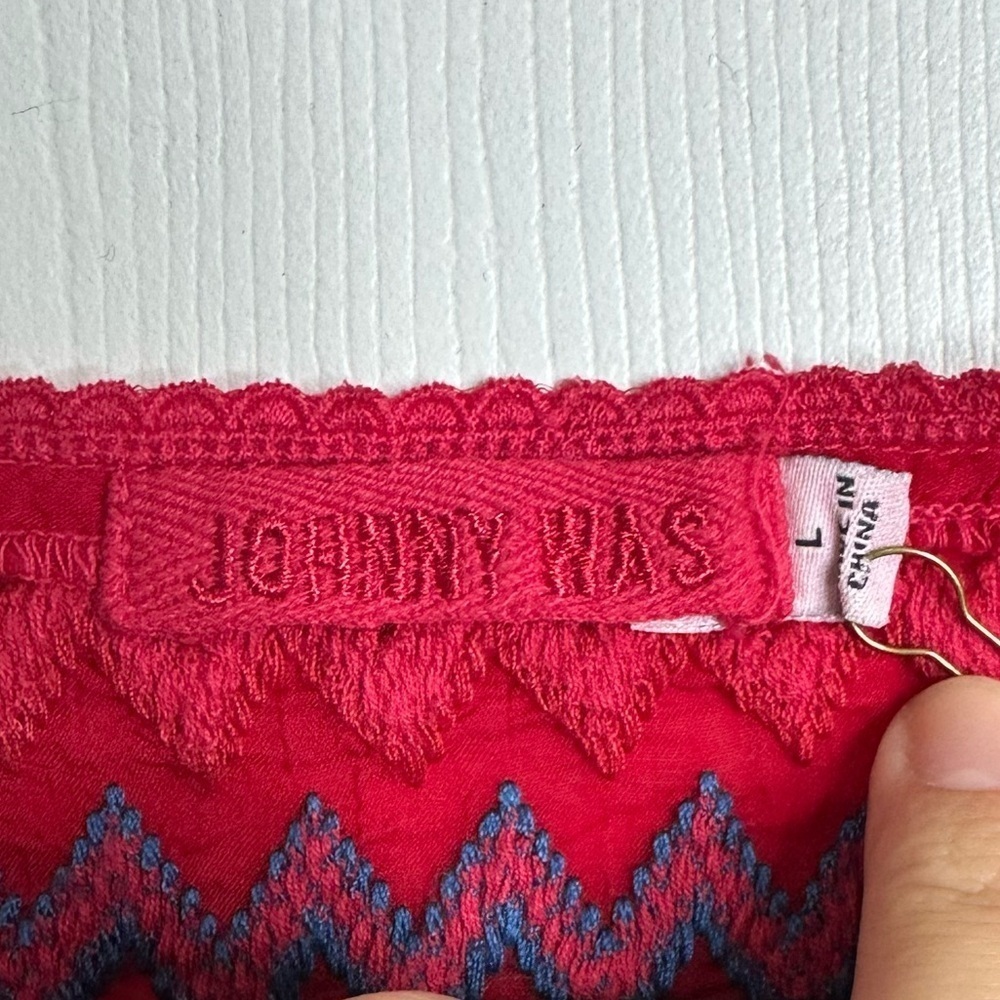 NEW JOHNNY WAS bennet tunic in fiery red Large - Picture 10 of 10